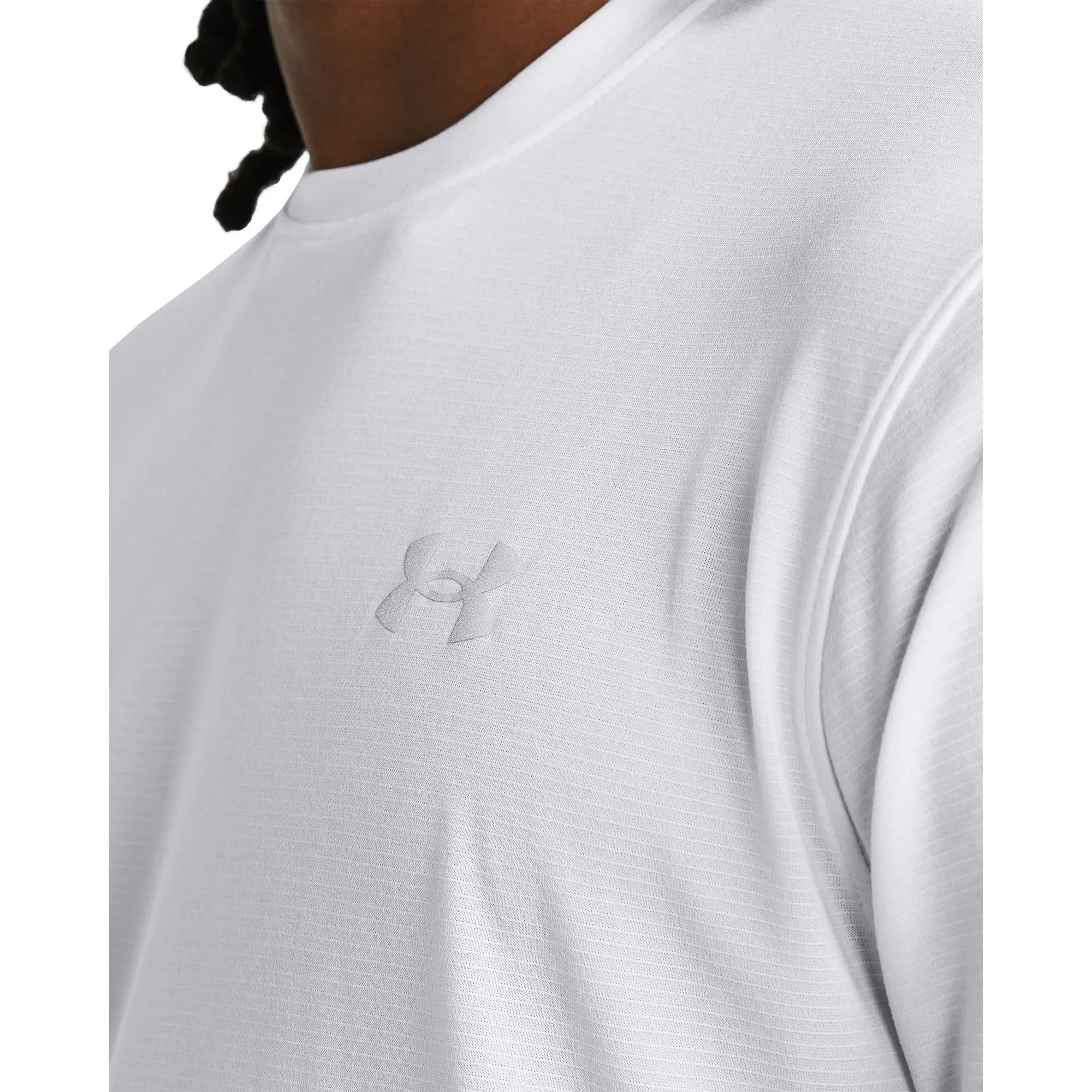 Under Armour Launch Short Sleeve Mens Running Top - White