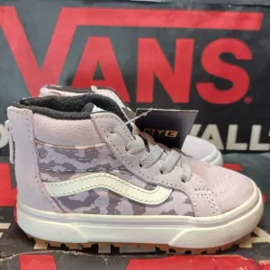 Vans Toddler Size 4.0 Sk8 Hi MTE-1 Zip/Lace Orchid Ice/Leopard VN0A5HZZ6H9