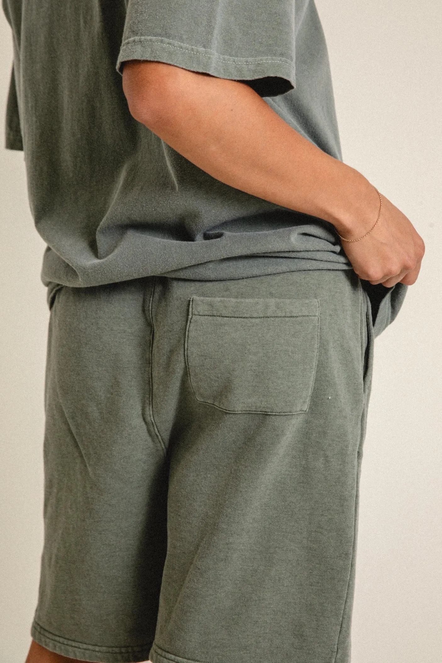 Vice 84 'Académie des Sports' Vintage Washed Shorts - Khaki