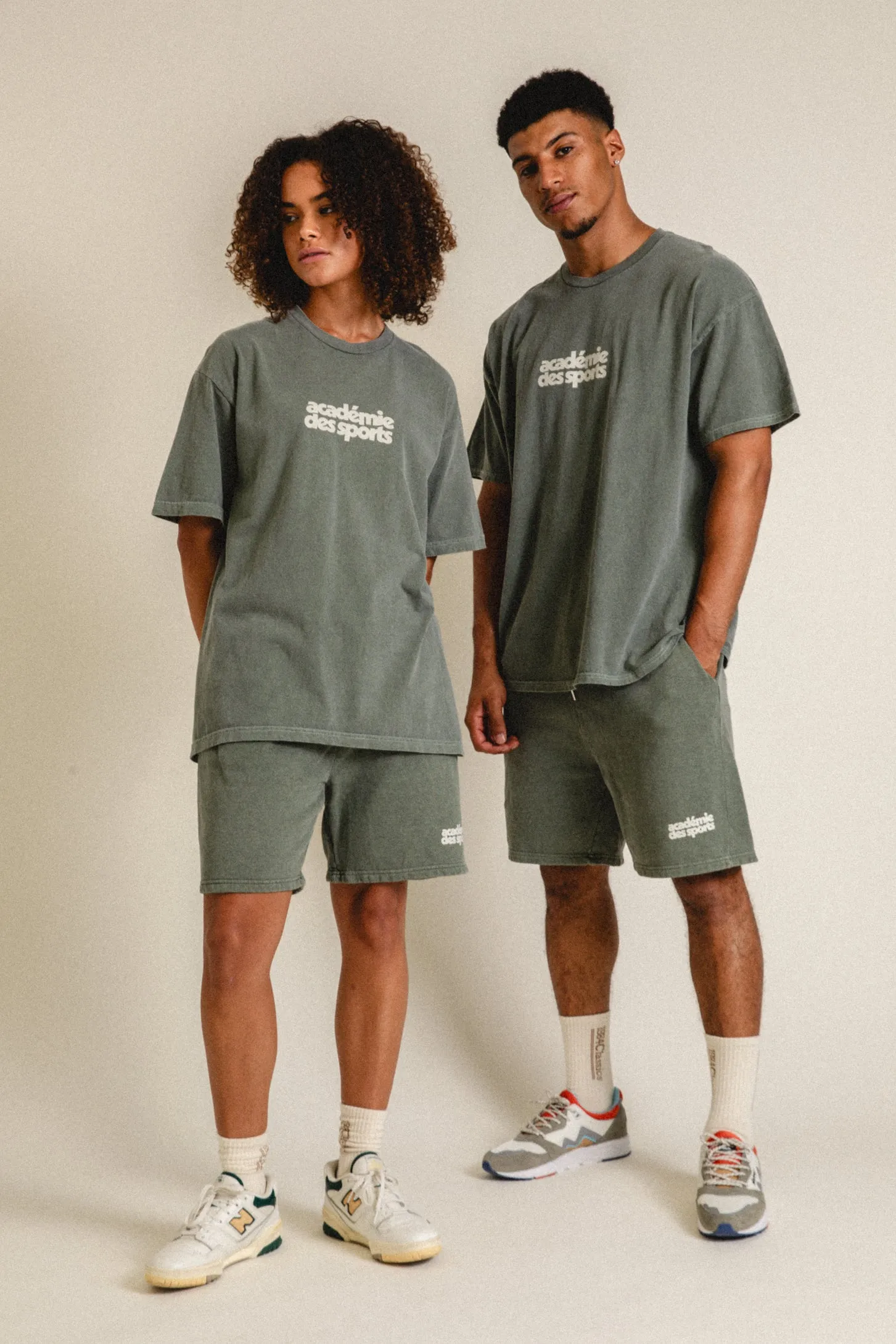 Vice 84 'Académie des Sports' Vintage Washed Shorts - Khaki