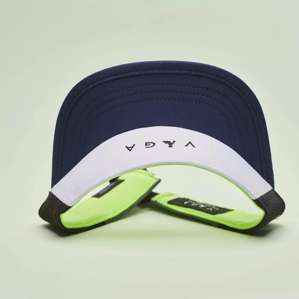 Vista Visor  Navy / White / Dusk Grey / Neon Yellow