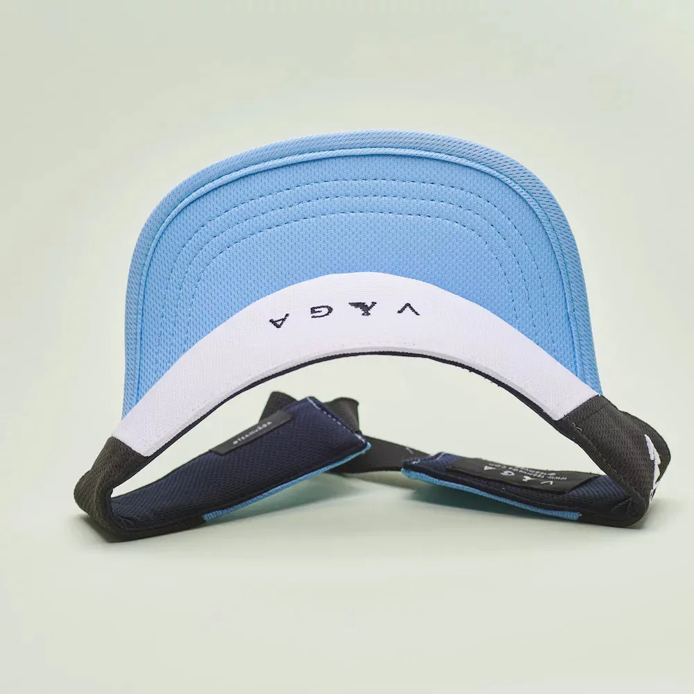 Vista Visor  White / Sky Blue / Navy
