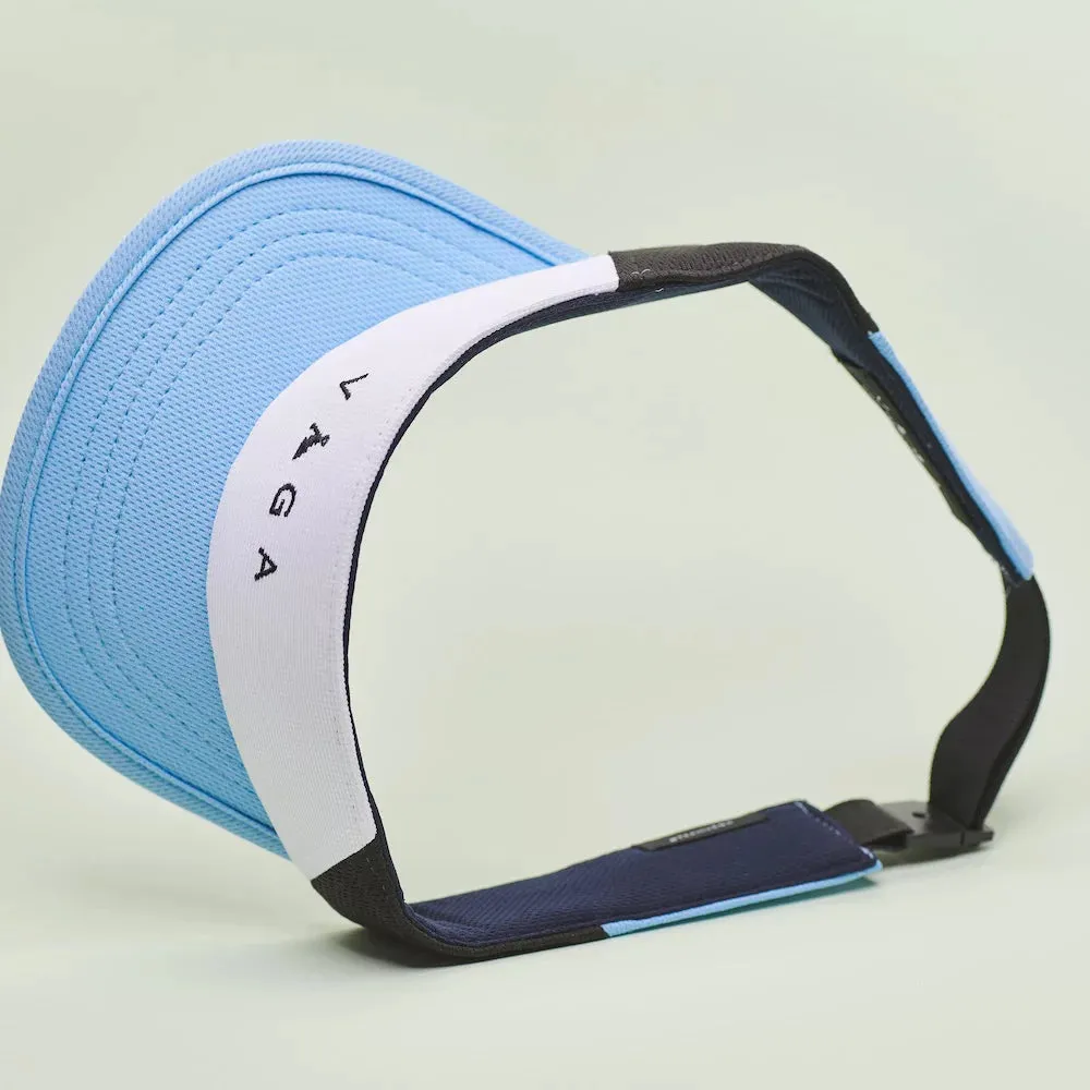 Vista Visor  White / Sky Blue / Navy