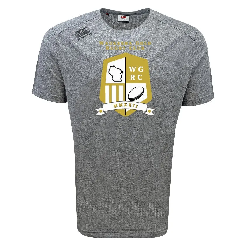 Waukesha Gold Rugby Tempo Vapodri T-Shirt by Canterbury