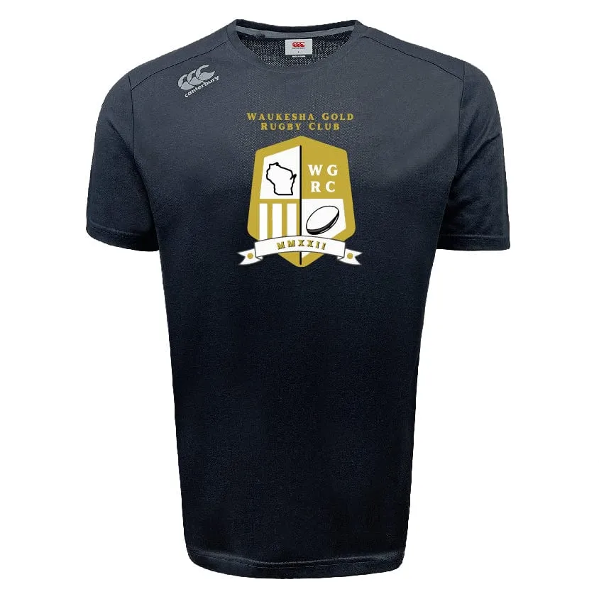 Waukesha Gold Rugby Tempo Vapodri T-Shirt by Canterbury