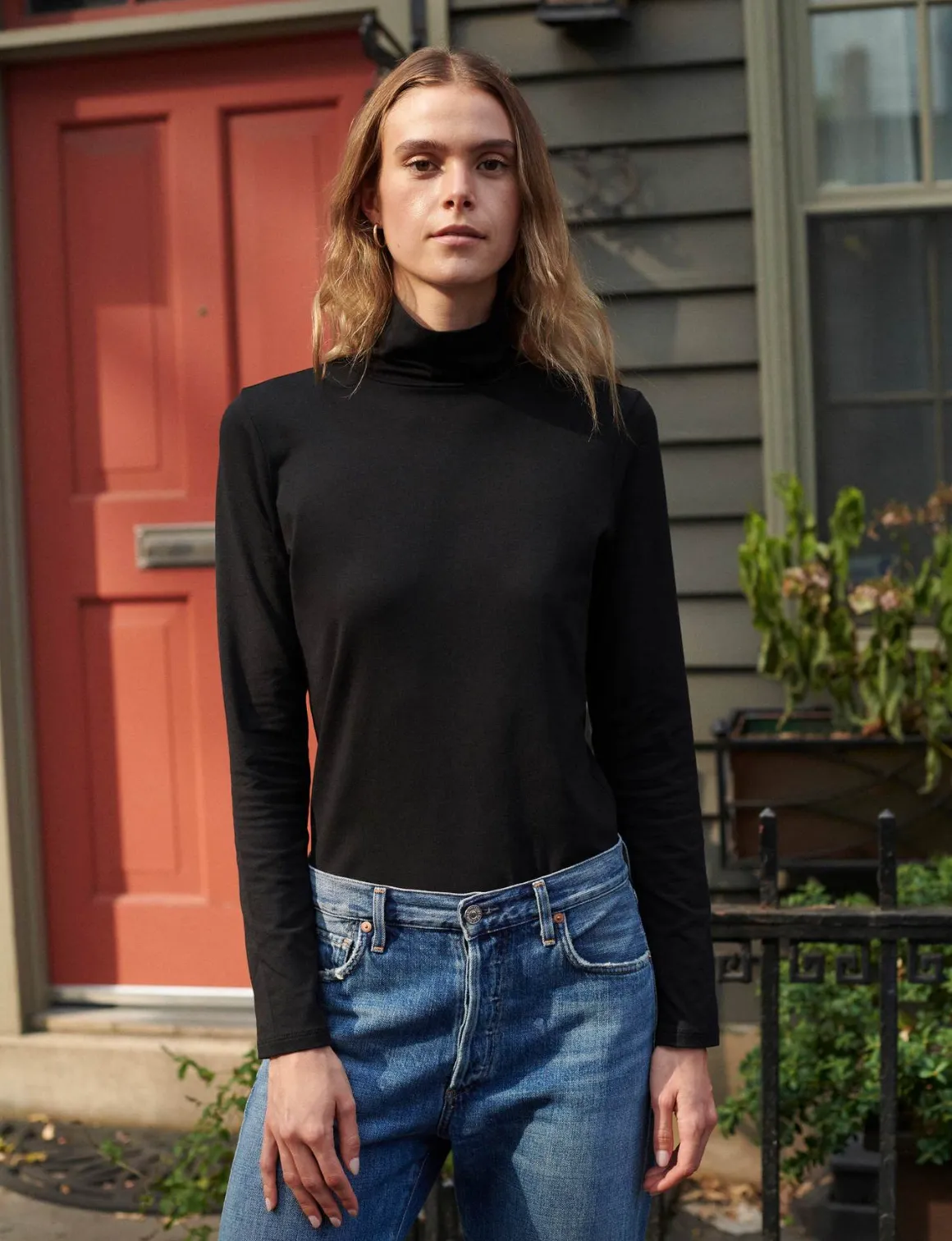 White   Warren - Scrunch Neck Tee