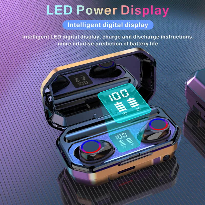 Wireless Bluetooth Earphone with Microphone Sports Waterproof Wireless Headphones