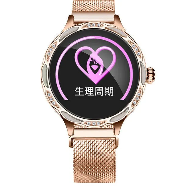 Women IP68 sports Wristwatch  Bluetooth Watch Bracelet