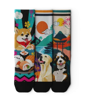 Woof Crew Sock 3-Pack